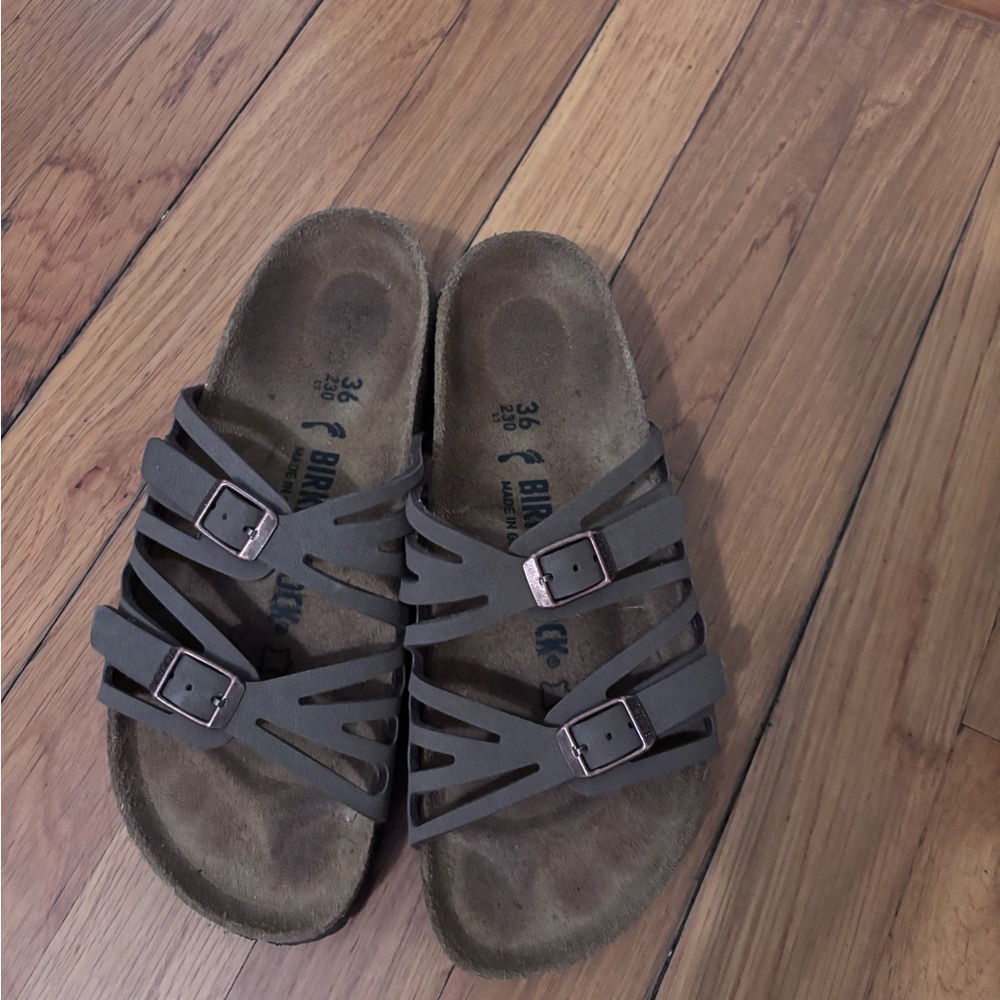 Birkenstock size 36 Multi-Strap Buckle Slide Sandals - Picture 2 of 3